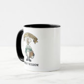 Mug Botto Ancient Wisdom Wizard Magic Potion Owl Retro (Devant gauche)