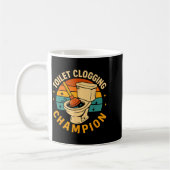 Mug Bouchage de toilettes Chamon Drôle de boucheur de  (Gauche)