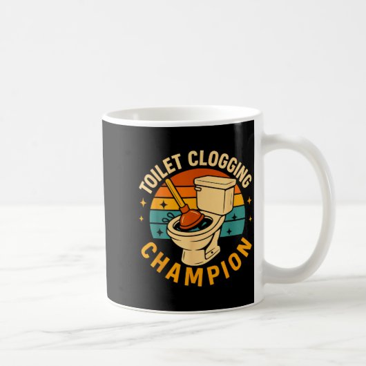 Mug Bouchage de toilettes Chamon Drôle de boucheur de  (Droite)