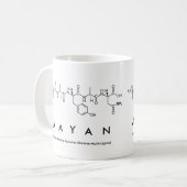 Mug Bouche de nom de peptide Aayan (Devant gauche)