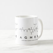 Mug Bouche de nom de peptide Agnese (Devant droit)
