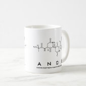 Mug Bouche de nom de peptide andi (Devant droit)