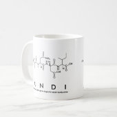 Mug Bouche de nom de peptide andi (Devant gauche)