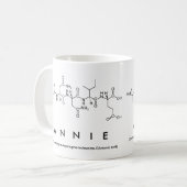Mug Bouche de nom de peptide annie (Devant gauche)