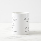 Mug Bouche de nom de peptide Cari (Centre)