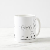 Mug Bouche de nom de peptide Carri (Devant droit)