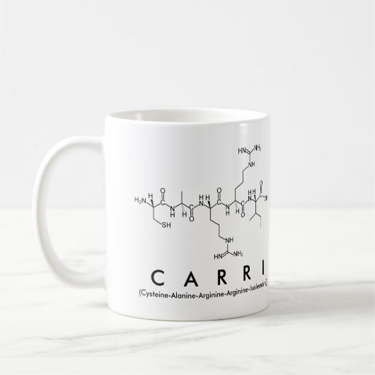 Mug Bouche de nom de peptide Carri (Gauche)