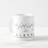 Mug Bouche de nom de peptide Cleveland (Devant gauche)