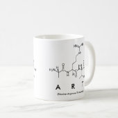 Mug Bouche de nom de peptide d'art (Devant droit)