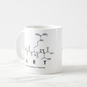 Mug Bouche de nom de peptide d'art (Devant gauche)