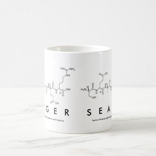 Mug Bouche de nom de peptide de recherche (Centre)