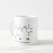 Mug Bouche de nom de peptide Ean (Devant gauche)