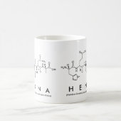 Mug Bouche de nom de peptide henné (Centre)