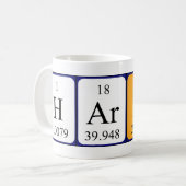 Mug Bouche de nom de table périodique (Devant gauche)