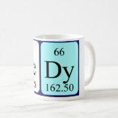 Mug Bouche de nom de table périodique (Devant droit)