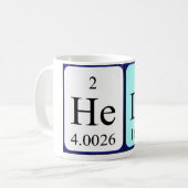 Mug Bouche de nom de table périodique (Devant gauche)