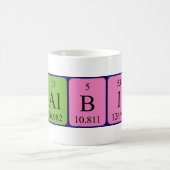 Mug Bouche de nom de table périodique Balbina (Centre)