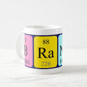 Mug Bouche de nom de table périodique Brandy (Devant gauche)