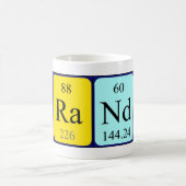 Mug Bouche de nom de table périodique Brandy (Centre)