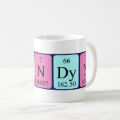 Mug Bouche de nom de table périodique Brandyn (Devant droit)