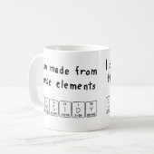 Mug Bouche de nom de table périodique Cassidy (Devant gauche)