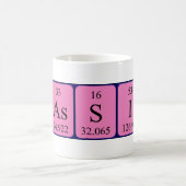 Mug Bouche de nom de table périodique Cassidy (Centre)