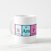 Mug Bouche de nom de table périodique Champion (Devant gauche)