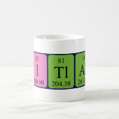 Mug Bouche de nom de table périodique Citlalli (Centre)