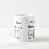 Mug Bouche de nom de table périodique de Gergö (Centre)