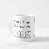 Mug Bouche de nom de table périodique de Sharona (Devant gauche)