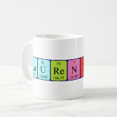 Mug Bouche de nom de table périodique des Laurentios (Devant gauche)
