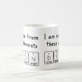 Mug Bouche de nom de table périodique Dyon (Centre)