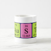 Mug Bouche de nom de table périodique Faustine (Centre)