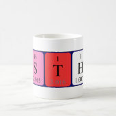Mug Bouche de nom de table périodique Hesther (Centre)