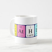 Mug Bouche de nom de table périodique Katherin (Devant gauche)