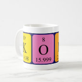 Mug Bouche de nom de table périodique Kody (Devant gauche)
