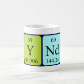 Mug Bouche de nom de table périodique Kyndal (Centre)