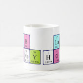 Mug Bouche de nom de table périodique Lab Honey (Centre)