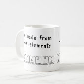 Mug Bouche de nom de table périodique Laurentius (Devant gauche)