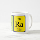 Mug Bouche de nom de table périodique Lura (Devant droit)