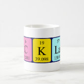 Mug Bouche de nom de table périodique Nicklas (Centre)