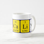 Mug Bouche de nom de table périodique pascaline (Devant droit)