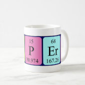 Mug Bouche de nom de table périodique Prospero (Devant droit)