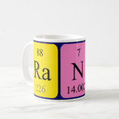 Mug Bouche de nom de table périodique Randy (Devant gauche)
