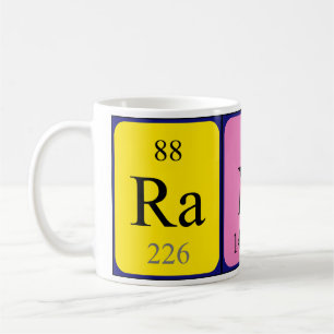 Mug Bouche de nom de table périodique Randy