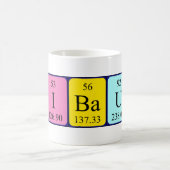 Mug Bouche de nom de table périodique Thibaud (Centre)
