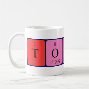 Mug Bouche de nom de table périodique Tobin