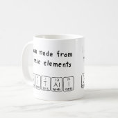 Mug Bouche de nom de table périodique Vitali (Devant gauche)