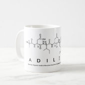 Mug Bouche de nom du peptide Adilene (Devant gauche)