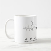 Mug Bouche de nom du peptide Amandine (Gauche)